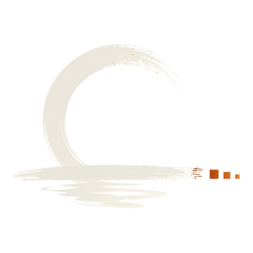 久渡文化水墨科技标志深色版本